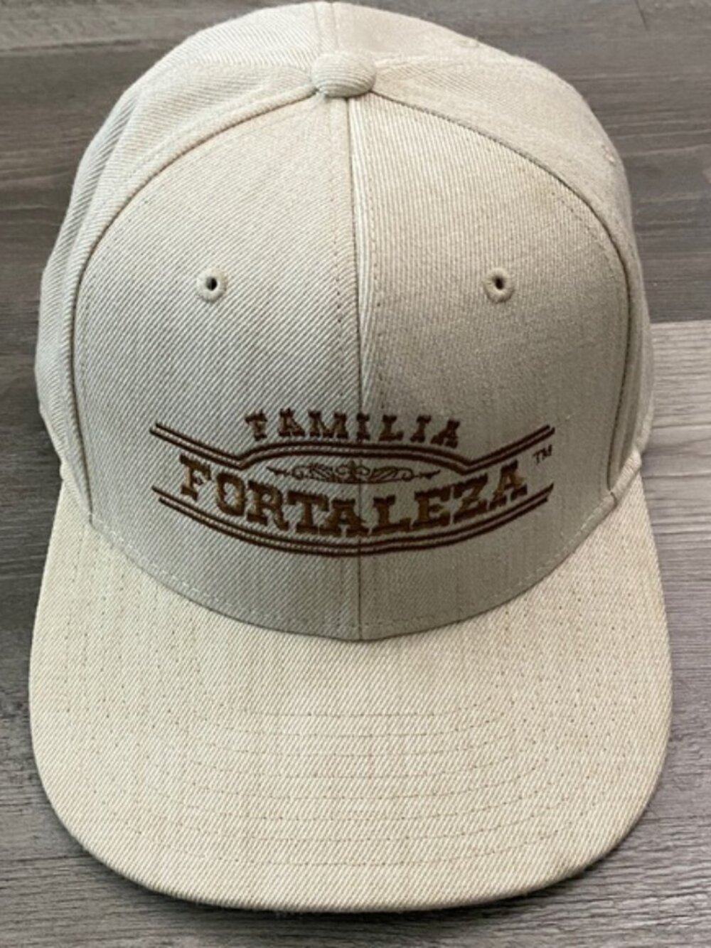Familia Fortaleza Wool Blend Hitch Snapback Hat Explosion Caps Beige Brown OS